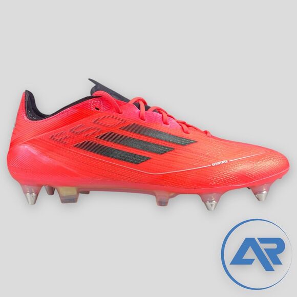 Adidas F50 Elite SG Turbo Aurora Black Platinum Metallic Men’s Size 8 IF1296 - Picture 1 of 7